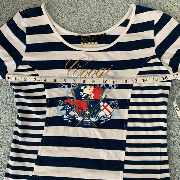 Y2k coogi striped tee - Picture 5 of 6
